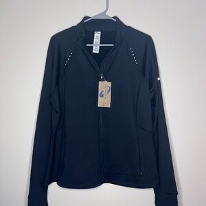 Asics Black Full-Zip Athletic Jacket